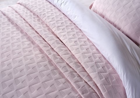 Arya Yatak Örtüsü Çift King Size - Pudra