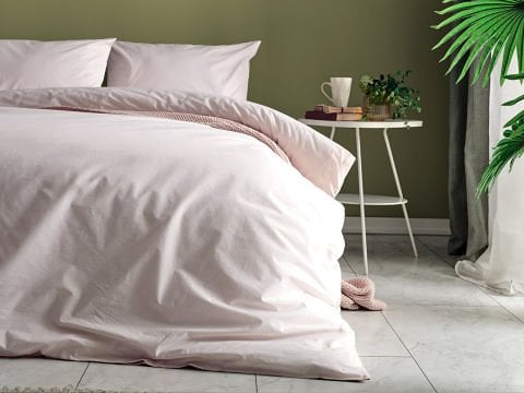 Dreamlife Nevresim Takımı Çift Kişilik - Pudra