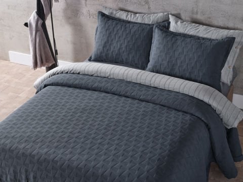 Arya Yatak Örtüsü Tek King Size - Antrasit