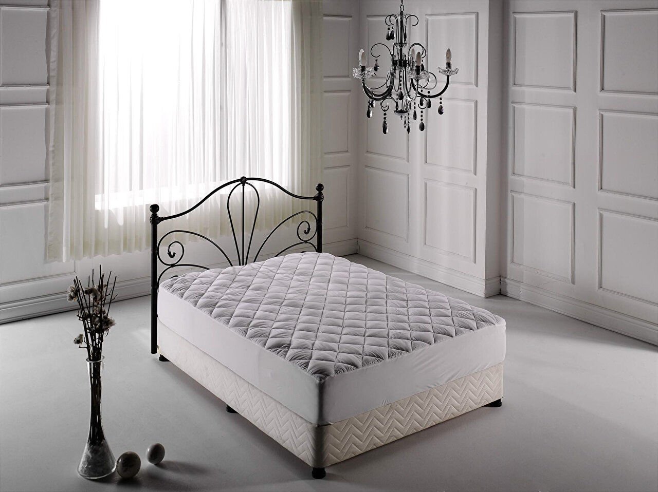 Comfyline Koruyucu Fitted Alez 90 x 190 cm - Beyaz