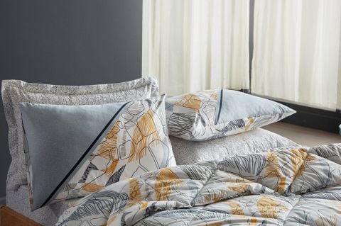 Poly Cotton Verda Uyku Seti Çift Kişilik - Sarı