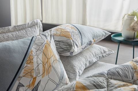 Poly Cotton Verda Uyku Seti Çift Kişilik - Sarı