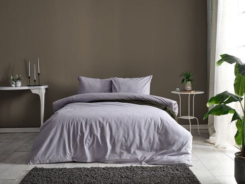 Dreamlife Nevresim Takımı Tek Kişilik - Gri