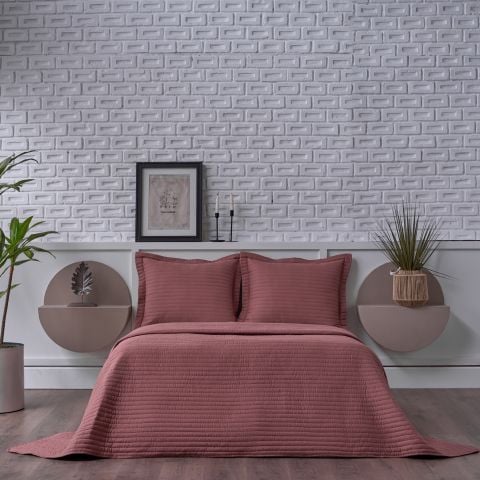 Otto Yatak Örtüsü Tek Kişilik - Bordo