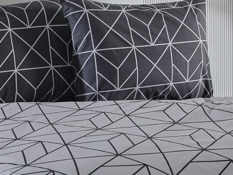 Ranforce Polka Nevresim Takımı Çift Kişilik - Antrasit