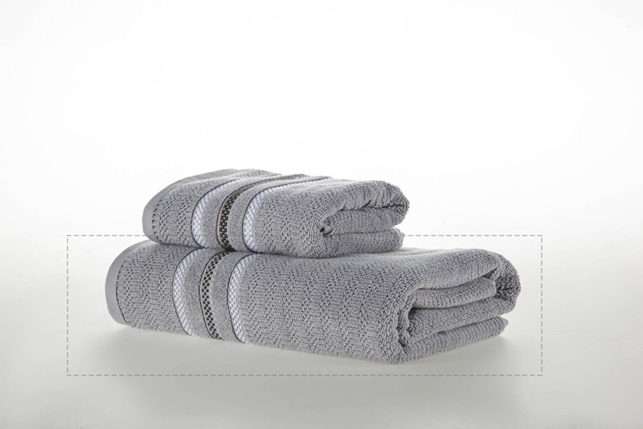 Prestige Line Banyo Havlusu Gri - 90 x 150 cm