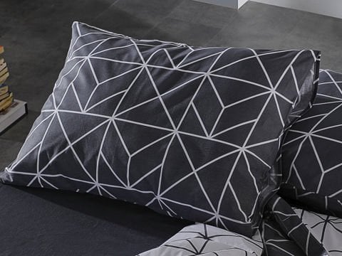 Ranforce Polka Nevresim Takımı Çift King Size - Antrasit