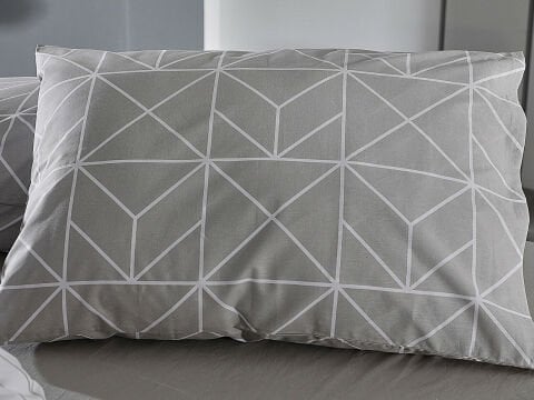 Ranforce Polka Nevresim Takımı Tek Kişilik - Gri