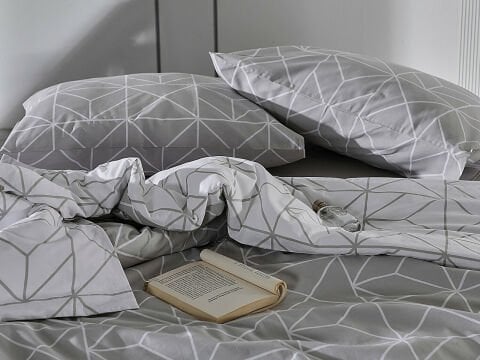 Ranforce Polka Nevresim Takımı Tek Kişilik - Gri