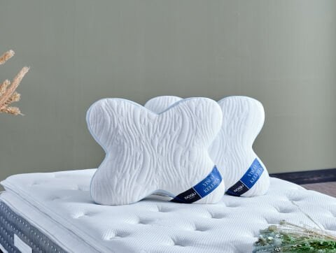 Visco Kelebek Yastık 53 cm x 42 cm - Beyaz