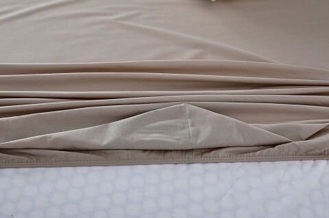 Colourful Fitted Çarşaf Tek King Size - Bej