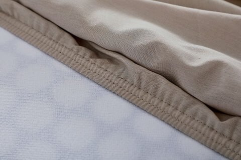 Colourful Fitted Çarşaf Tek King Size - Bej