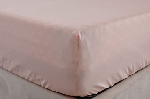 Colourful Fitted Çarşaf Tek King Size - Somon