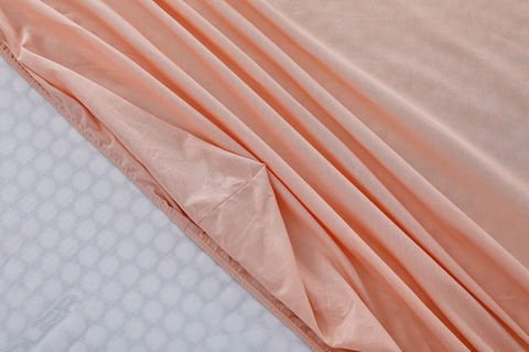 Colourful Fitted Çarşaf Tek King Size - Somon