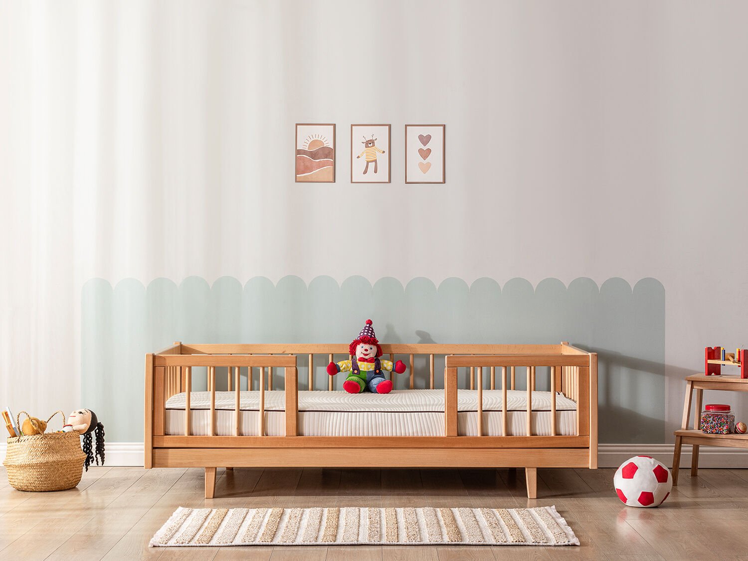 Naturel Hand Made Latex Wool Baby Yatak 70 x 130 cm