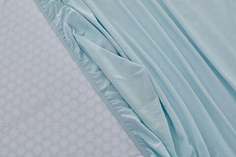Colourful Fitted Çarşaf Tek King Size - Mavi