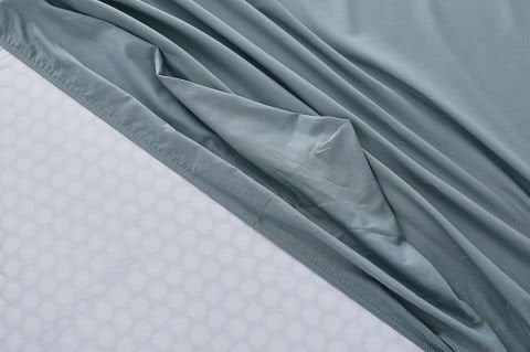 Colourful Fitted Çarşaf Çift King Size - Yeşil