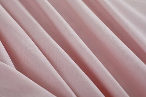 Colourful Fitted Çarşaf Çift King Size - Pudra