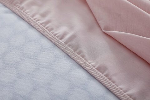 Colourful Fitted Çarşaf Çift King Size - Pudra