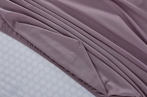 Colourful Fitted Çarşaf Çift Kişilik - Lila