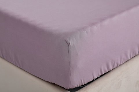 Colourful Fitted Çarşaf Tek King Size - Lila