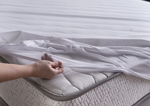 Perla Sıvı Geçirmez Fitted Alez 160 x 200 cm - Beyaz