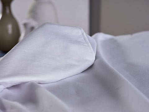 Perla Sıvı Geçirmez Fitted Alez 160 x 200 cm - Beyaz