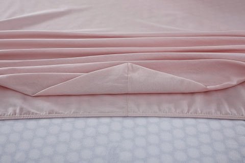 Colourful Fitted Çarşaf Tek King Size - Pudra