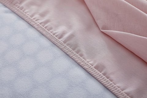Colourful Fitted Çarşaf Tek King Size - Pudra
