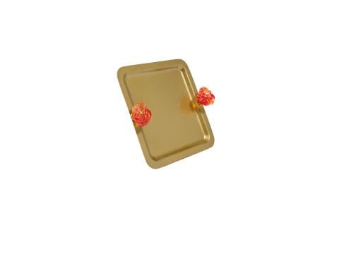Marietta Gold Metal Dekoratif Tepsi
