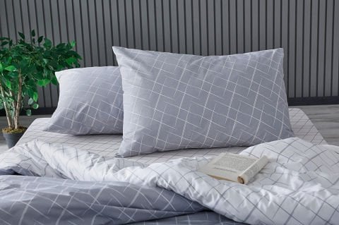 Easy Cotton Glimmer Nevresim Takımı Çift Kişilik - Gri