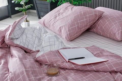 Easy Cotton Glimmer Nevresim Takımı Çift Kişilik - Gül Kurusu