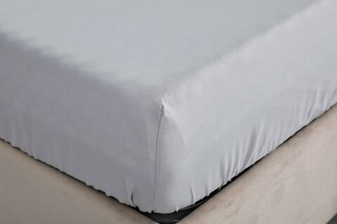 Colourful Fitted Çarşaf Tek King Size - Gri