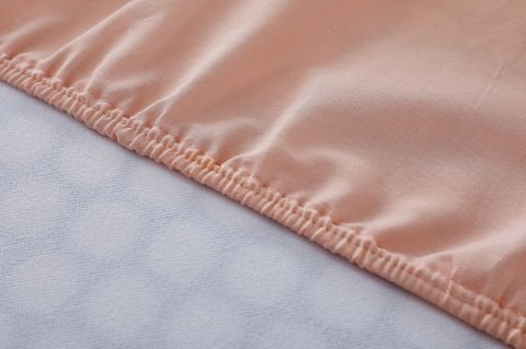Colourful Fitted Çarşaf Çift King Size - Somon