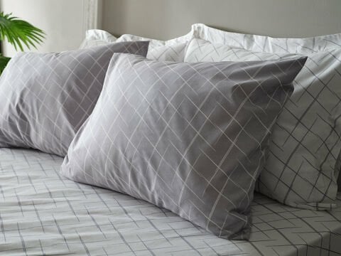 Easy Cotton Glimmer Comforter Set Çift Kişilik - Gri