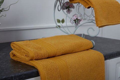 Sense Banyo Havlusu Hardal - 90 x 150 cm