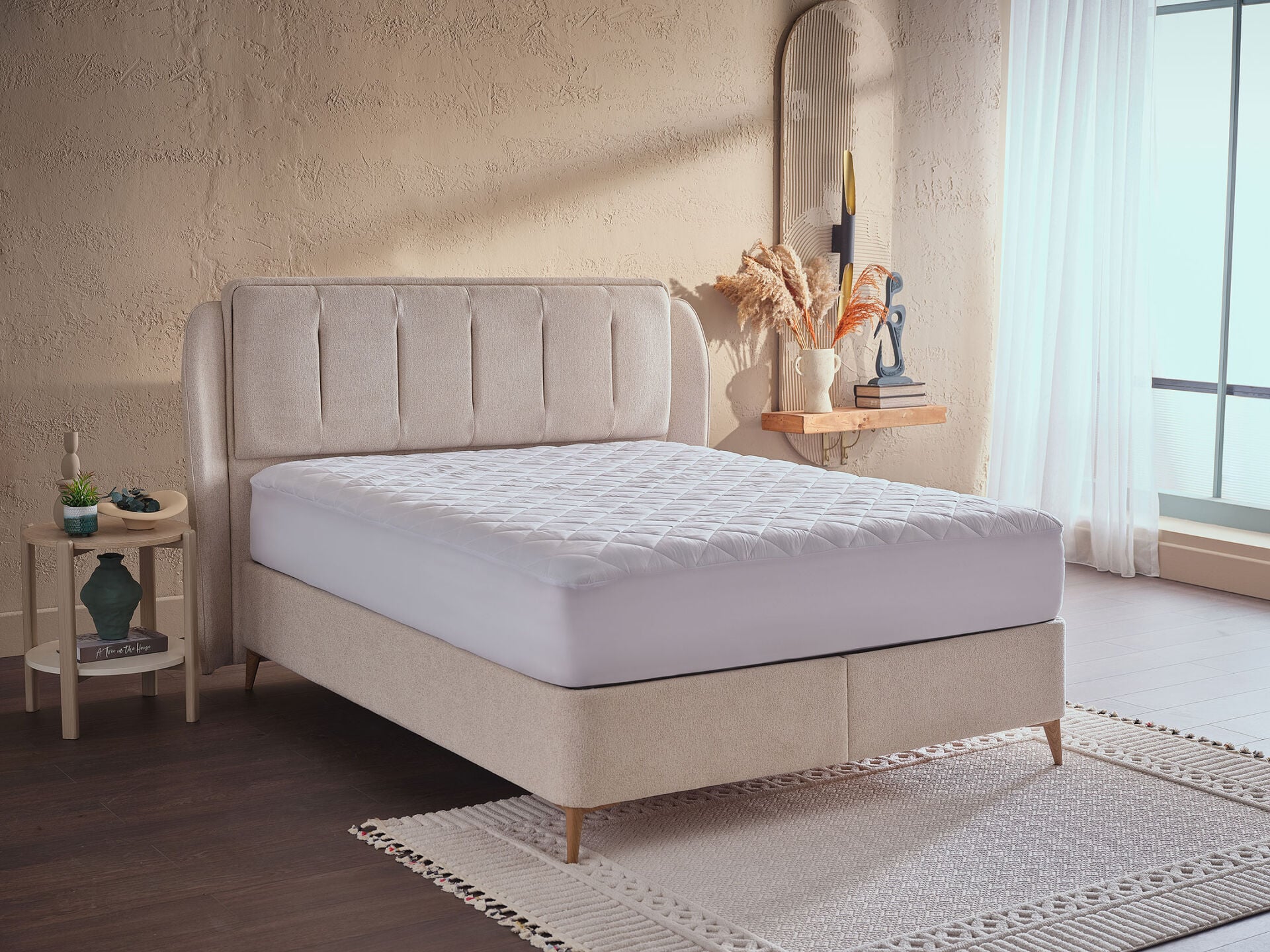 Comfyline Koruyucu Fitted Alez 140 x 190 cm - Beyaz