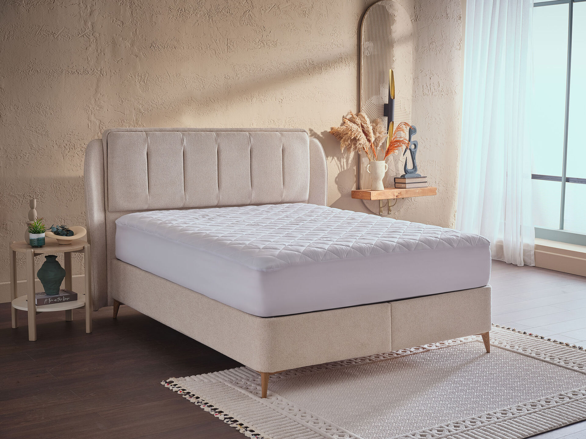 Comfyline Koruyucu Fitted Alez 140 x 190 cm - Beyaz