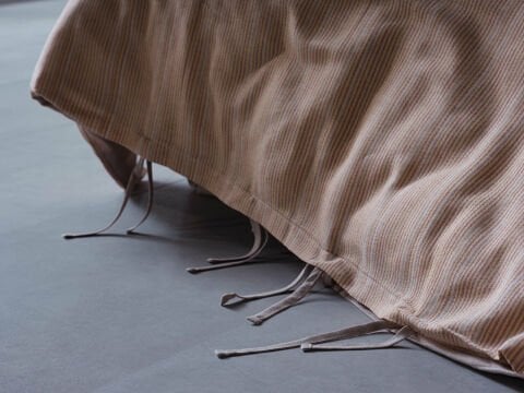 İpliği Boyalı Ahenk Nevresim Takımı Çift Kişilik - Bej