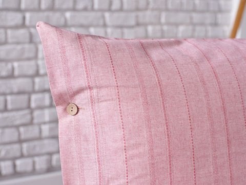 İpliği Boyalı Mabel Nevresim Takımı Çift Kişilik - Bordo