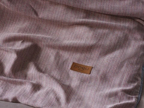 İpliği Boyalı Ahenk Nevresim Takımı Çift Kişilik - Mavi