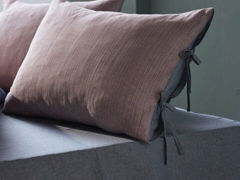 İpliği Boyalı Ahenk Nevresim Takımı Çift Kişilik - Mavi