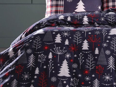 Ranforce Winter Story Nevresim Takımı Tek Kişilik - Lacivert
