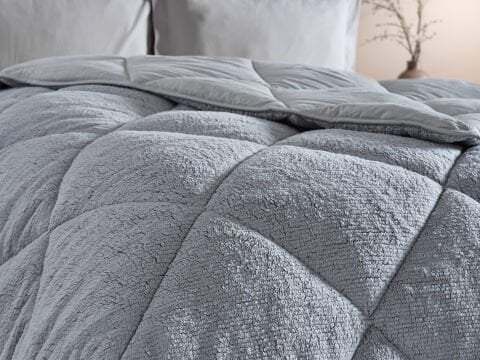 Double Comfort Uyku Paketi Tek Kişilik - Gri - Taş