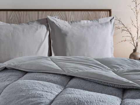 Double Comfort Uyku Paketi Tek Kişilik - Gri - Taş