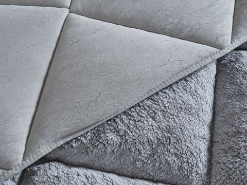 Double Comfort Uyku Paketi Tek Kişilik - Gri - Taş