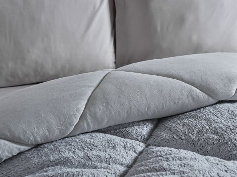 Double Comfort Uyku Paketi Çift Kişilik - Gri - Taş