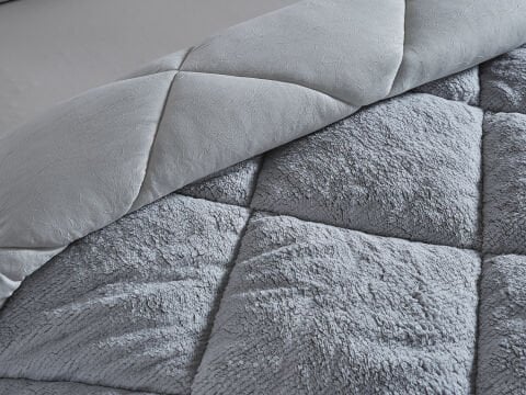 Double Comfort Uyku Paketi Çift Kişilik - Gri - Taş