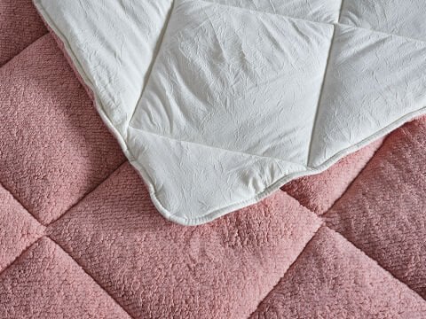 Double Comfort Uyku Paketi Çift Kişilik - Gül Kurusu - Ekru