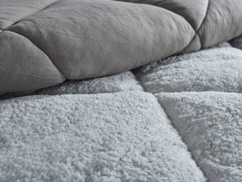 Double Comfort Uyku Paketi Tek Kişilik - Gri-Antrasit